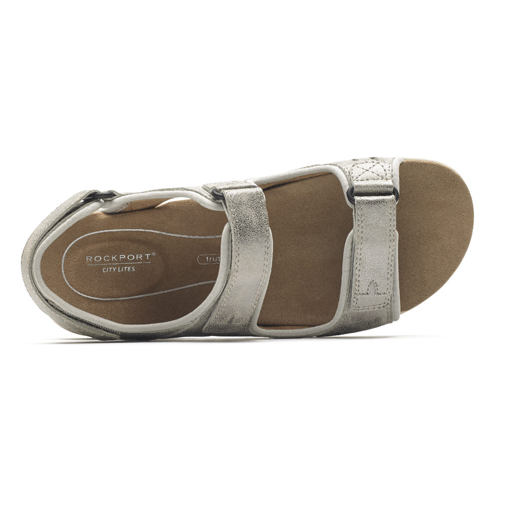 Rockport Sandals For Womens Silver - Eileen Comfort - AR2786914